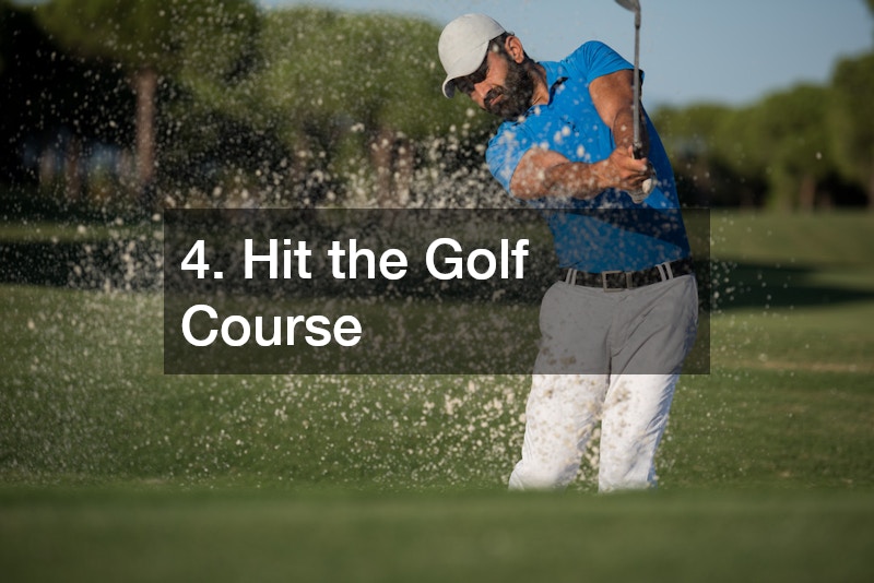 man golfing